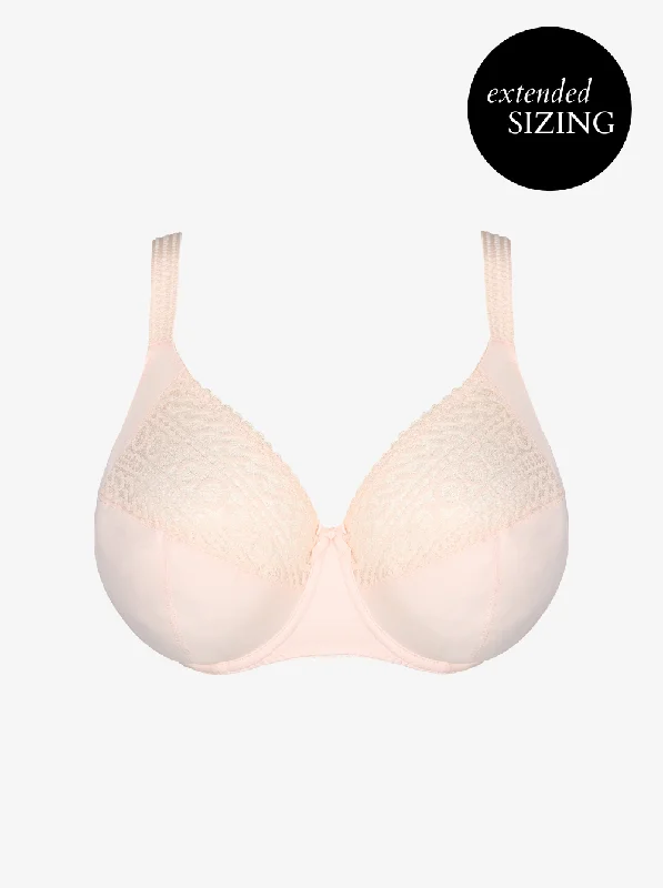Bra with a nylon - lined cup for stretch and support Montara I-M Full Cup Support Bra - Crystal Pink Bra with a nylon - lined cup for stretch and support Montara I-M Full Cup Support Bra - Crystal Pink