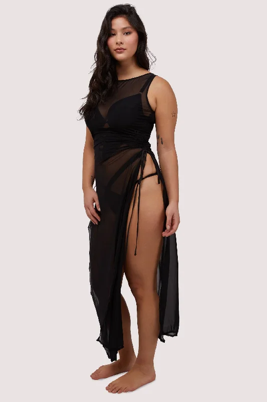 padded bras for added volumeSaffi Ruched Mesh Bodycon Dress