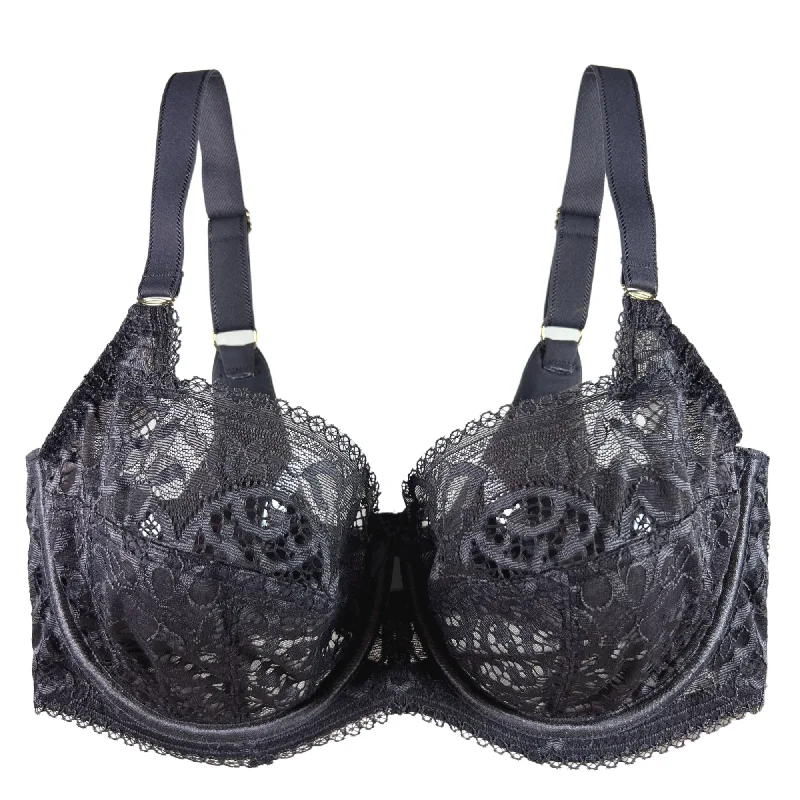 Bra with moisture - wicking lining for sweaty situations Sculptress Estel Full Cup Bra - Kitten Grey Bra with moisture - wicking lining for sweaty situations Sculptress Estel Full Cup Bra - Kitten Grey