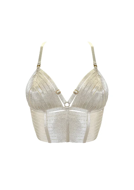 supportive underwire bras for large bustsSignature Crop Top Bra