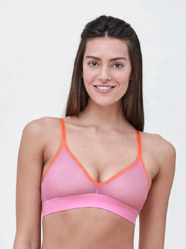 Polyester bras with moisture - wicking properties Skarlett Blue Spellbound Sheer Plunge Bralette Polyester bras with moisture - wicking properties Skarlett Blue Spellbound Sheer Plunge Bralette