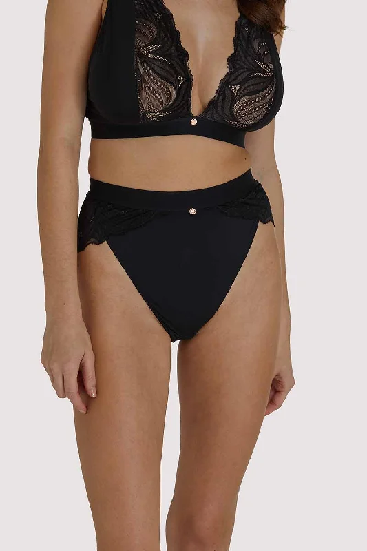 Bralettes for a trendy and comfortable alternative Indulgence Black High Waist Brief Bralettes for a trendy and comfortable alternative Indulgence Black High Waist Brief