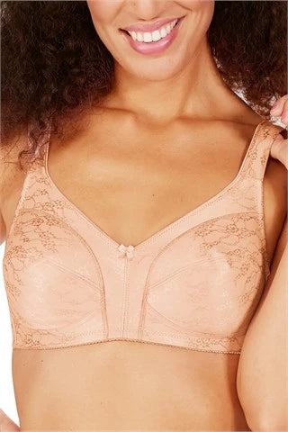 Bra with a quarter - cup design for a very revealing style Tessa #44801 Non-wired Bra - Rose Nude Bra with a quarter - cup design for a very revealing style Tessa #44801 Non-wired Bra - Rose Nude