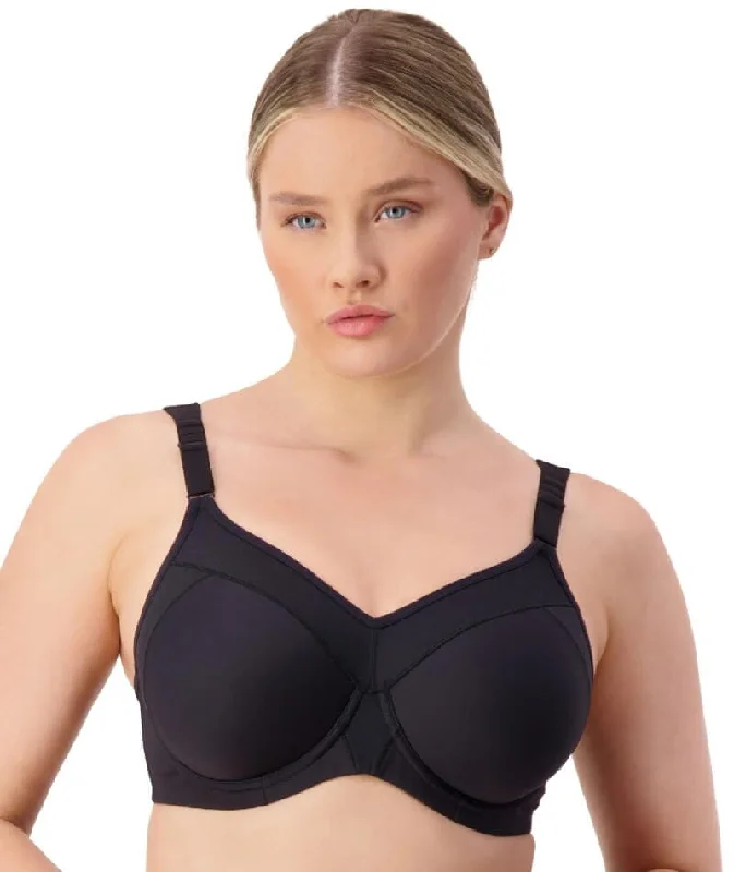strapless lace bras for formal eventsTriumph Triaction Ultra Underwired Padded Sports Bra - Black