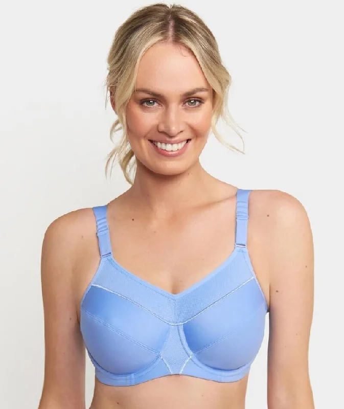 plunge push up bras for a bold lookTriumph Triaction Ultra Underwired Sports Bra - Magic Blue