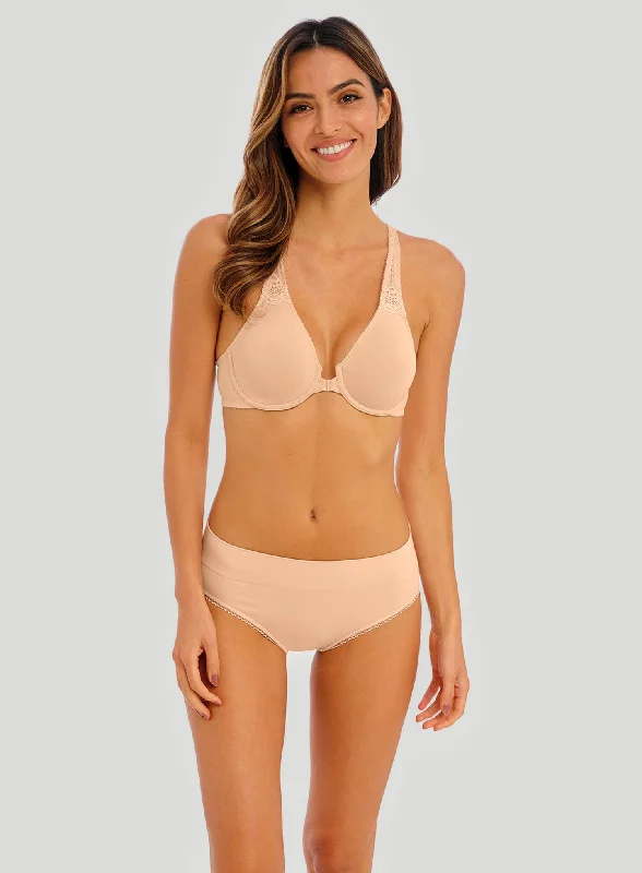 lace bras for a romantic lookWacoal: Soft Embrace Front Opening Bra Sand