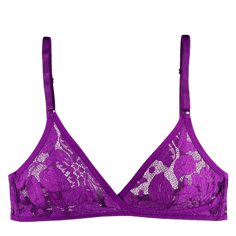 Bra with a foam - lined cup for a more structured shape Yasmine Eslami Zoe Soft Bra - Deep Purple Bra with a foam - lined cup for a more structured shape Yasmine Eslami Zoe Soft Bra - Deep Purple