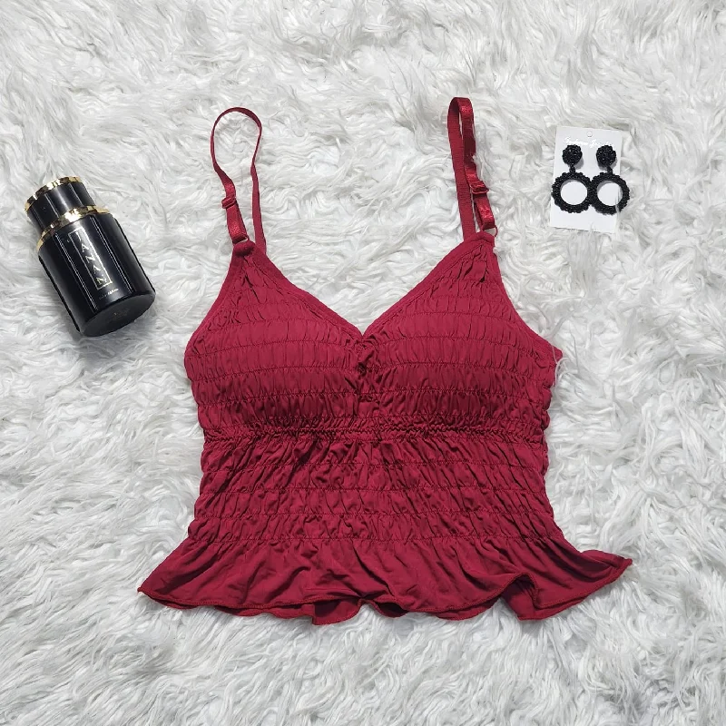 moisture wicking convertible brasFlourish Padded Stylish Comfort Push Up Sports Spaghiti Silk Crop Top 706