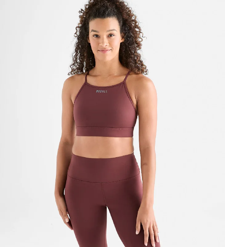 convertible bras with adjustable strapsMatte High-Neck Sports Bra