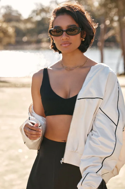 sleep bras for all night comfortReform Rib Sports Bra | Black