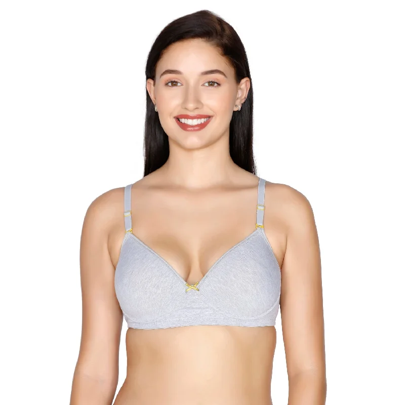 plunge wireless bras for a natural lookSlick-Cotton Mold Padded T-shirt Bra Mehndi plunge wireless bras for a natural lookSlick-Cotton Mold Padded T-shirt Bra Mehndi