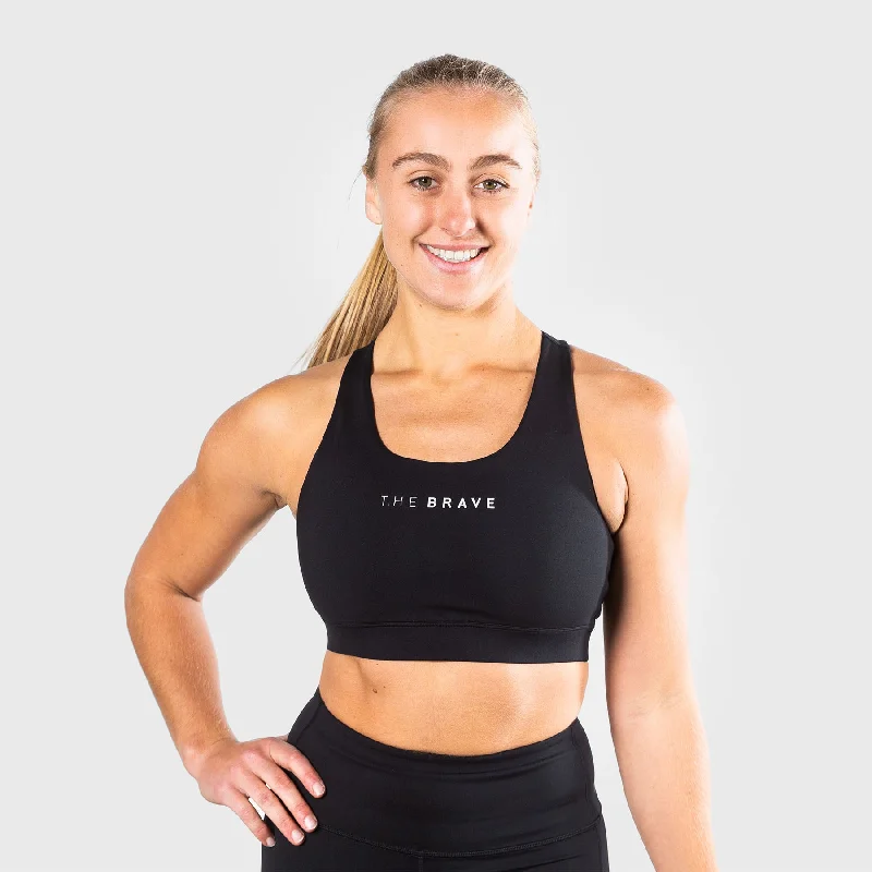 underwire bras with maximum supportTHE BRAVE - WOMEN'S SCULPT SPORTS BRA - BLACK