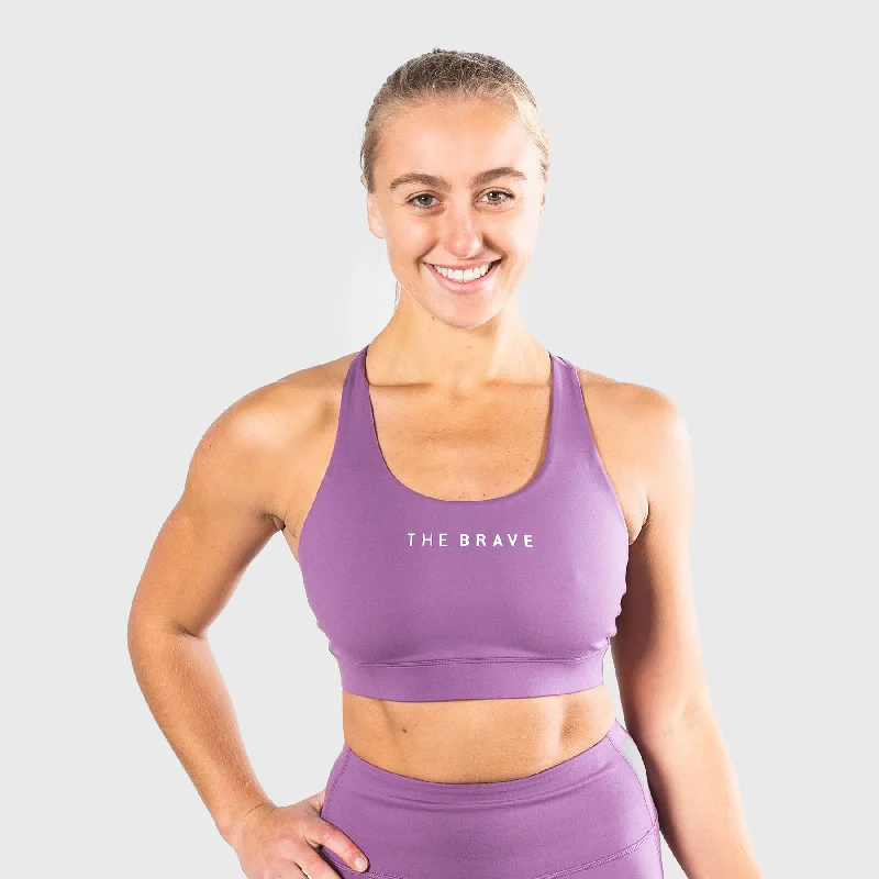 full cup padded bras for enhanced shapeTHE BRAVE - WOMEN'S SCULPT SPORTS BRA - FIG