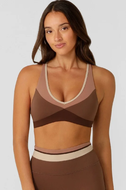 strapless lace bras for formal eventsTone On Tone Sports Bra | Neutral Multi