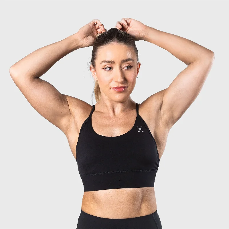 bralette with underwire for added supportTWL - WOMEN'S PULSE BRA - BLACK