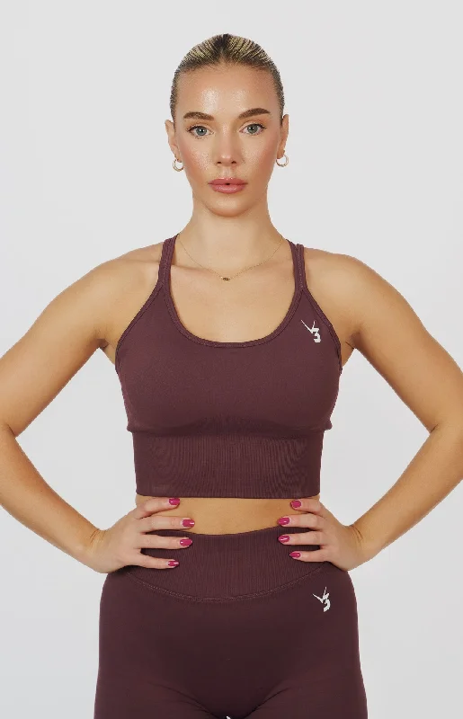 moisture wicking sleep bras for hot sleepersForm Seamless Strappy Sports Bra - Plum Purple moisture wicking sleep bras for hot sleepersForm Seamless Strappy Sports Bra - Plum Purple