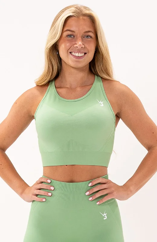 full cup bras for complete coverageTempo Seamless Sports Bra - Mint